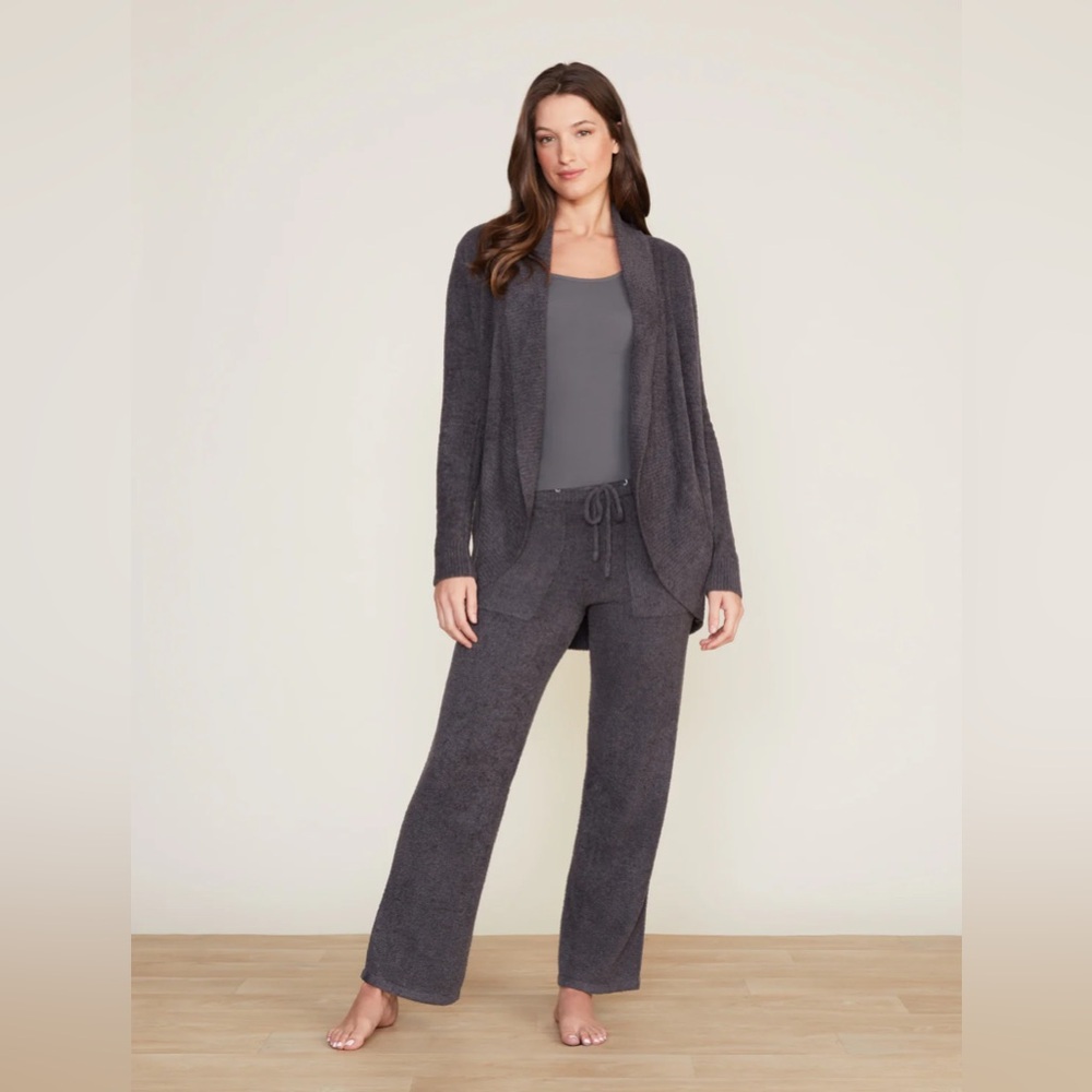 BAREFOOT DREAMS Cozychic Lite Circle Cardigan Grey Carbon